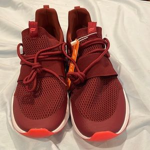 Fabletics Burgundy tennis shoes